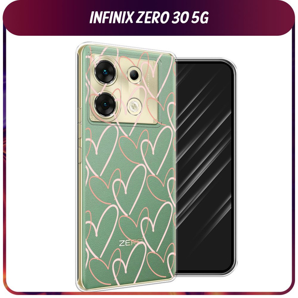 Силиконовый чехол на Infinix Zero 30 5G / Инфиникс Зеро 30 5G "Узор из ...