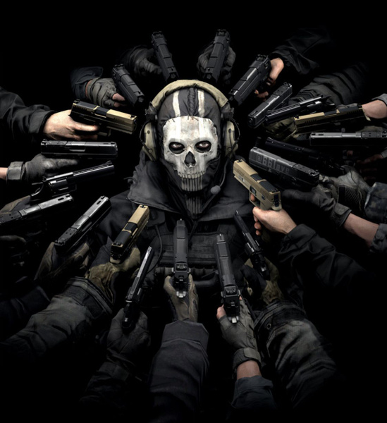 Маска Череп Гоуст Ghost из Call of Duty с балаклавой - купить по ...