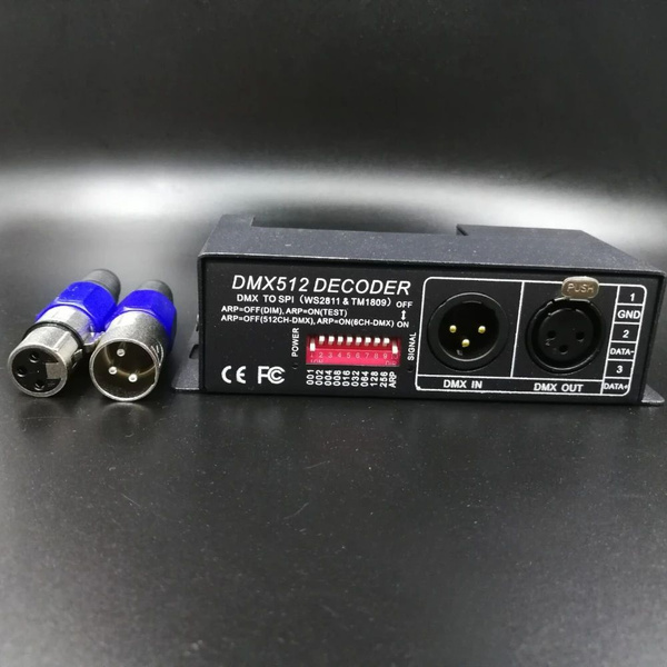 1 шт. в упаковке, декодер сигнала DMX-SPI, декодер DMX512, для WS2811 ...