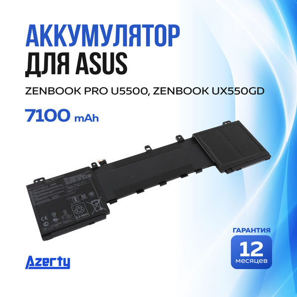 C42N1728 0B200-02520100 Batterie de Rechange pour Ordinateur Portable ASUS ZenBook Pro 15 U5500 UX550GD UX550GDX UX550GE UX550GEX UX580G UX580GD UX580GDX UXGE X580GE. Série X UX550GDX-1C (15.4V 71Wh