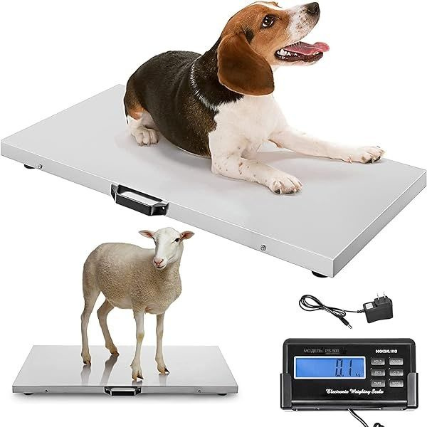 VEVOR 880Lbs x 0.2Lbs Весы для скота с платформой 40.6x20.9 дюйма из ...