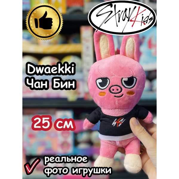 Мягкая игрушка Стрей Кидс Чан Бин Dwaekki Stray Kids - купить с ...