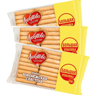 Печенье затяжное "Воронежская сластена" 500 г (3 шт.) - купить с ...