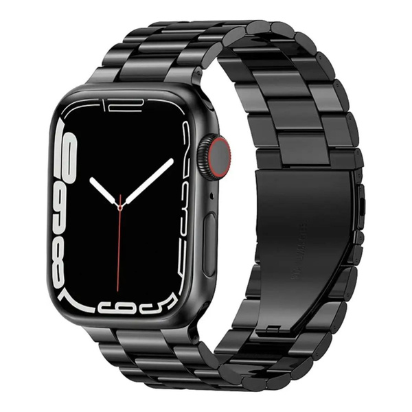 Металлический ремешок для apple watch 44mm 45mm ultra 42 mm железный ...