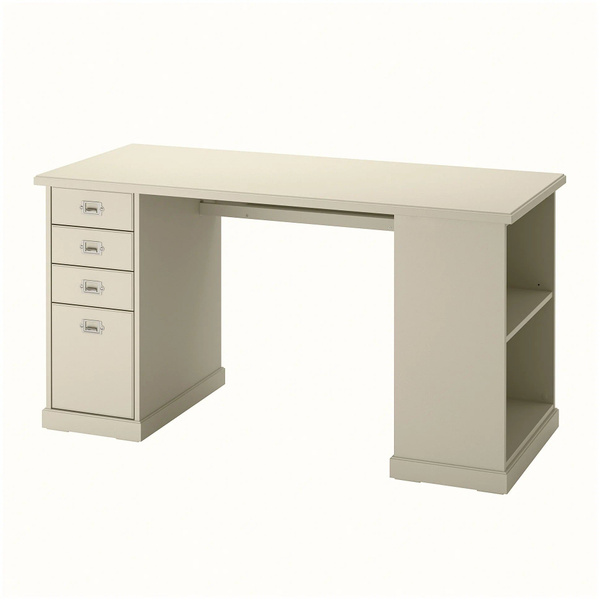Письменный стол IKEA ИКЕА VEBJÖRN вебьёрн 140x60 см бежевый, 140х60х72 ...