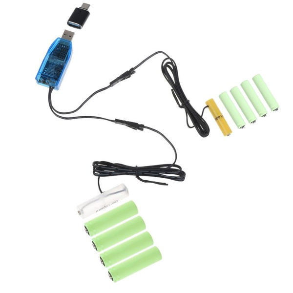 (1 комплект) USB-регулятор AA+AAA кабель для устранения - купить с ...