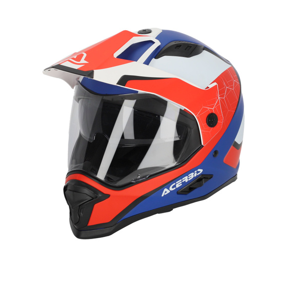 Мотошлем туристический эндуро Acerbis REACTIVE 22-06 White/Blue/Red, M ...