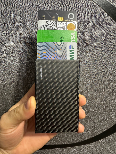 Визитница для банковских карт с RFID-защитой /настоящий карбон ...