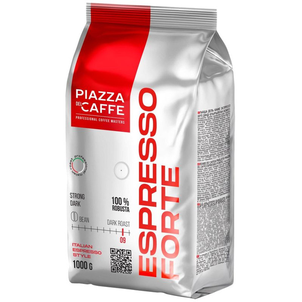Кофе Piazza Del Caffe Espresso Forte в зернах, 1кг - купить с доставкой ...