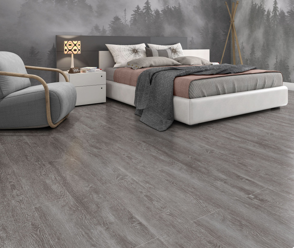 Плитка кварц-виниловая Quartz-Step, серый, 18x120 см купить по выгодной ...