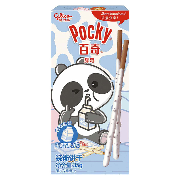 Бисквитные палочки Glico Pocky со вкусом молока и печенья (Китай), 35 г ...