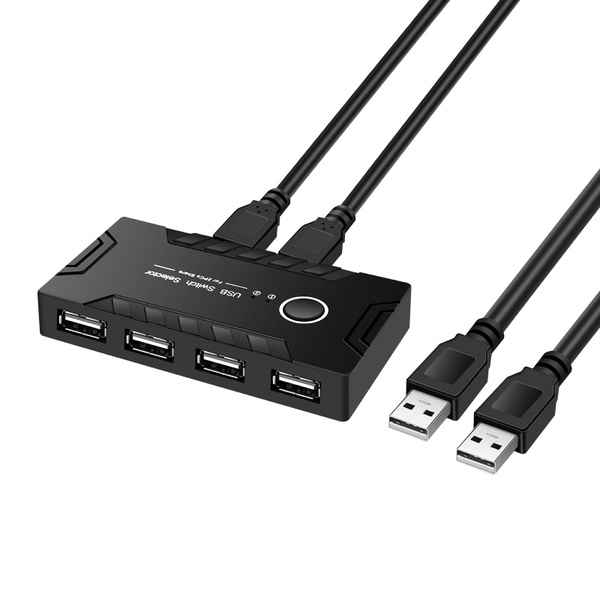 USB2.0 мультиинтерфейсный сплиттер на два входа и четыре выхода ...