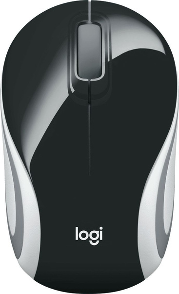 Мышь Logitech Mini M187 черный/белый/серый оптическая (1000dpi ...
