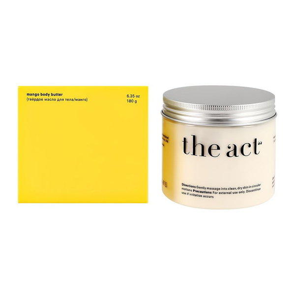 Масло для тела THE ACT твердое с манго 180 г - купить с доставкой по ...
