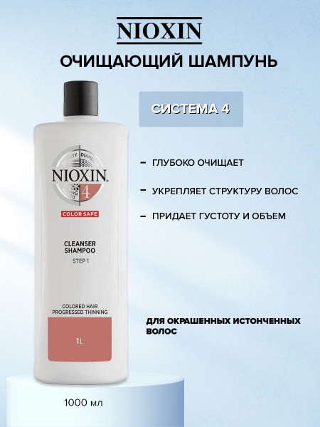 Nioxin Шампунь для волос, 1000 мл - купить с доставкой по выгодным ...