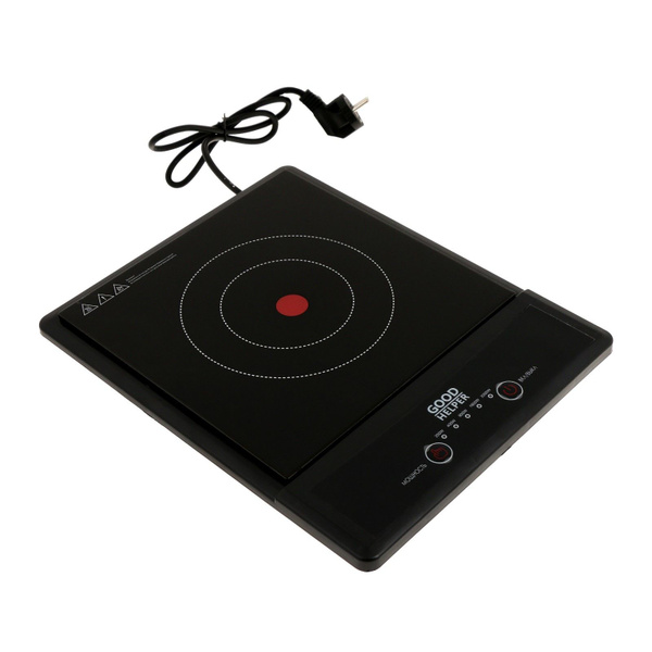 Плитка индукционная GOODHELPER ES-20W02, 1 конфорка, 2000 Вт, чёрная ...