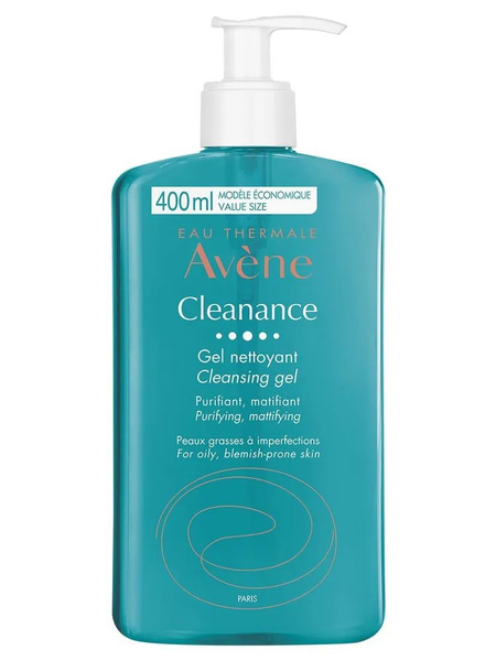Avene Очищающий матирующий гель, 400 мл (Cleanance) - купить с ...
