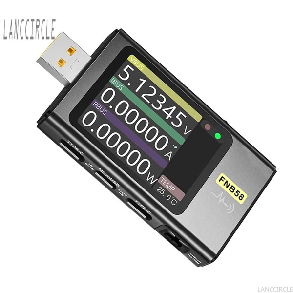 USB амперметр напряжения Type - C FNIRSI FNB58 Без BluetoothLANCCIRCLE ...