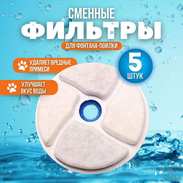 Фильтр для фонтана поилки для кошек грызунов собак птиц кроликов ...