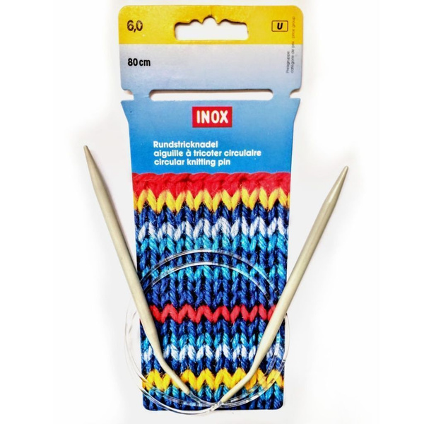 Спицы круговые с леской 6 мм/80 см PRYM 211309 купить на OZON по низкой ...