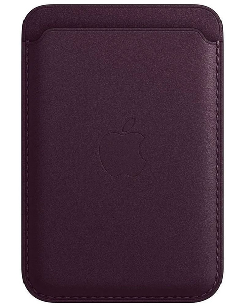 Чехол натуральная кожа (Картхолдер) Apple Leather Wallet MagSafe 14 ...