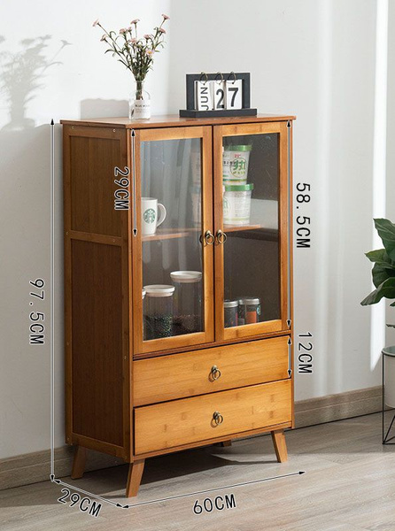 Тумба Скандинавский сервант из массива дерева для домашней кухни ...