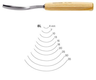 Стамеска 8L/18 Pfeil изогнутая полукруглая для резьбы по дереву купить ...