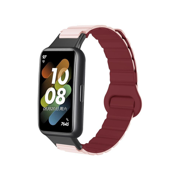 Ремешок силиконовый для фитнес браслета HUAWEI BAND 7 / Хуавей бэнд 7 ...