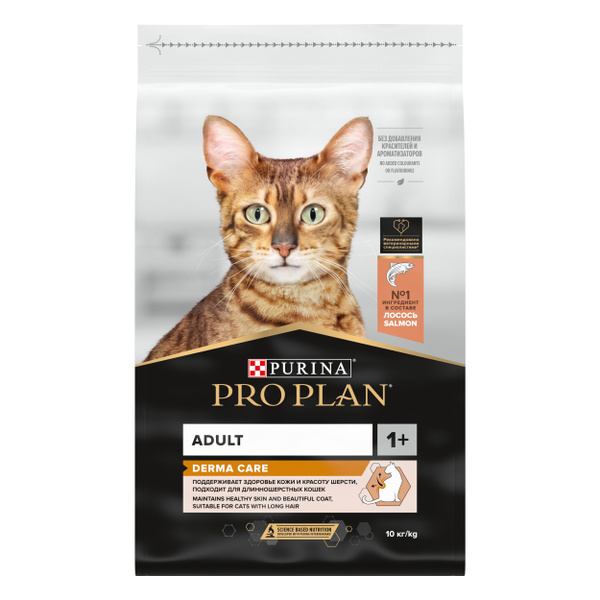Сухой корм PRO PLAN elegant Derma Care для взрослых кошек для здоровья ...