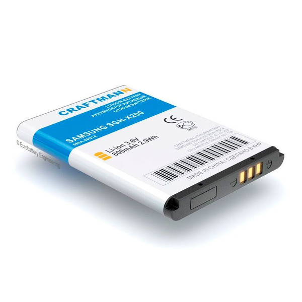 Стандартный аккумулятор Craftmann 800mAh для телефона Samsung GT-C3010 ...