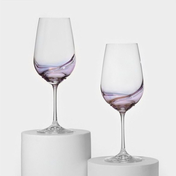 Набор бокалов Bohemia Crystal для красного вина, для белого вина, 550 ...