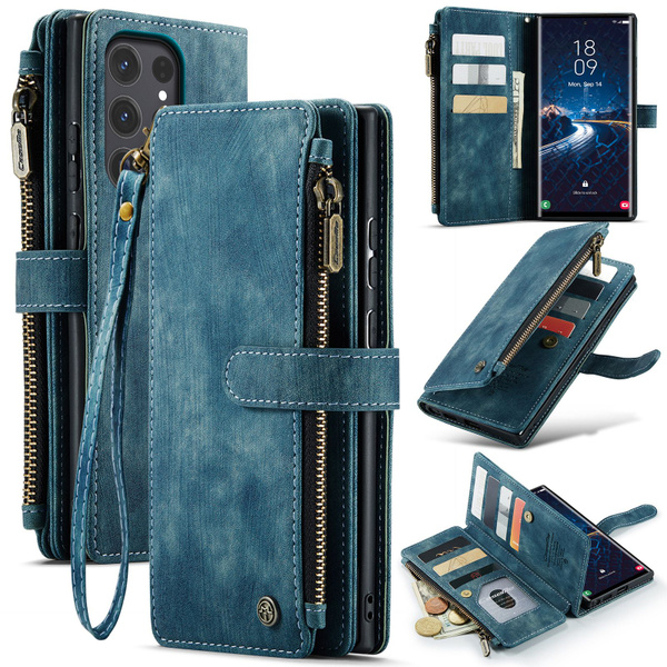 CaseMe Чехол кошелек для Samsung Galaxy S24 Ultra (Самсунг Галакси С24 ...