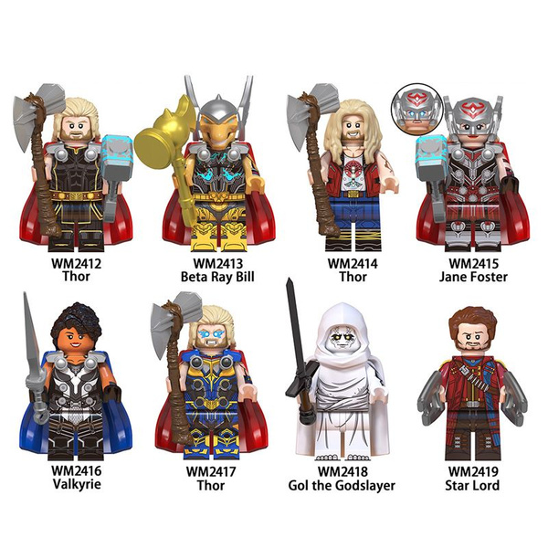 Набор минифигурок Avengers Мстители / Тор, Звездный Лорд совместимы с ...