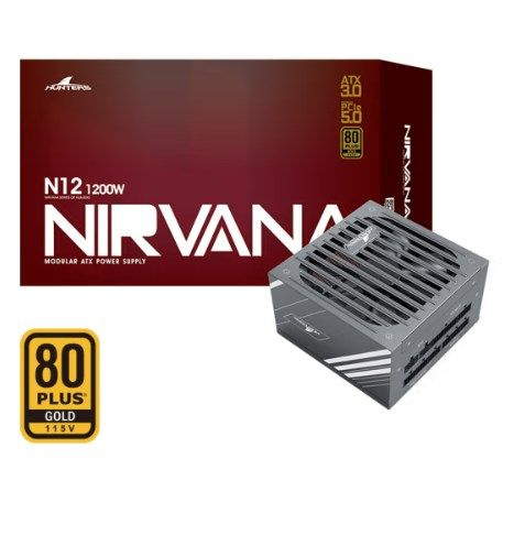 Great Wall Блок питания компьютера N- BLACK, 1200 Вт (N12 1200W ...