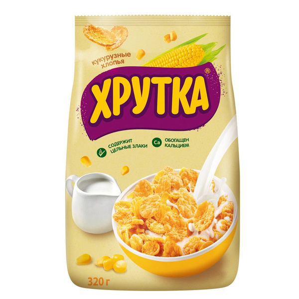 Хлопья кукурузные NESTLE Хрутка хрустящие, 320г - купить с доставкой по ...