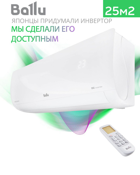 Инверторная сплит система Ballu BSVI-09HN8 Discovery Inverter до 25м2 ...