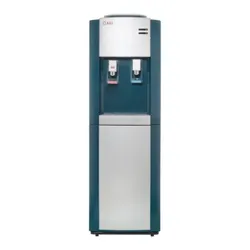 Это напольный кулер с компрессорным охлаждением. Верхняя загрузка бутыли. Удобные краники "нажим чашкой" с внутренней резьбой,  ...