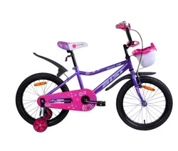 Красивый велосипед для девочки от 3 до 8 лет с корзинкой для вещей.;
Колеса безопасности по обеим  ...