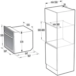 Духовой шкаф gorenje bcm4547a10x