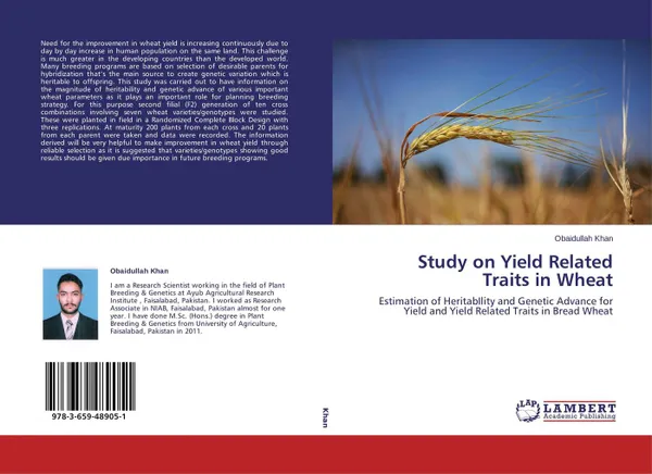 Обложка книги Study on Yield Related Traits in Wheat, Obaidullah Khan