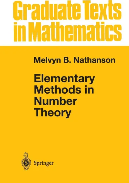 Обложка книги Elementary Methods in Number Theory, Melvyn B. Nathanson