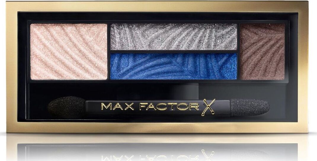 фото Max Factor 4-хцветные тени для век и бровей Smokey Eye Drama Kit 2 В 1, тон 06 azzure allure