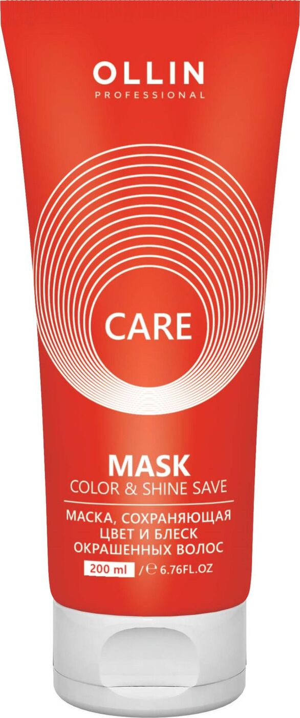 фото OLLIN CARE Маска, сохраняющая цвет и блеск окрашенных волос 200мл. Color&Shine Save Mask