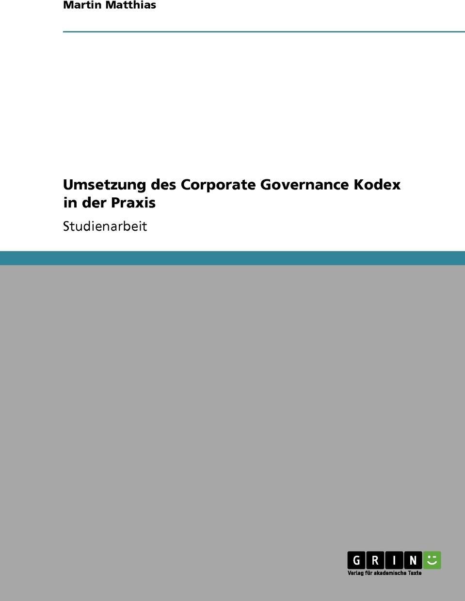 фото Umsetzung des Corporate Governance Kodex in der Praxis