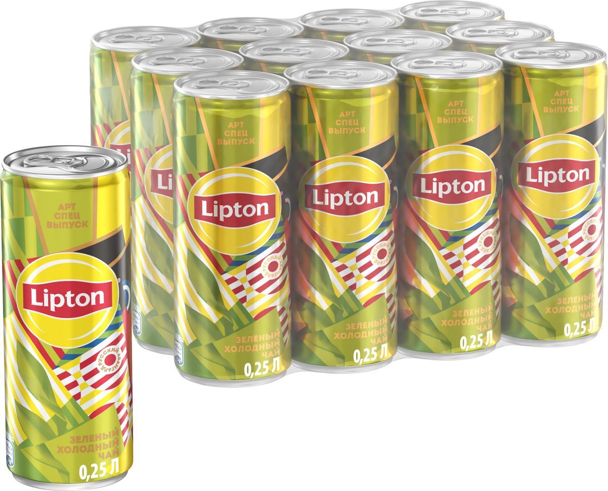 фото Холодный чай Lipton Ice Tea Зеленый, 0,25 л х 12 шт