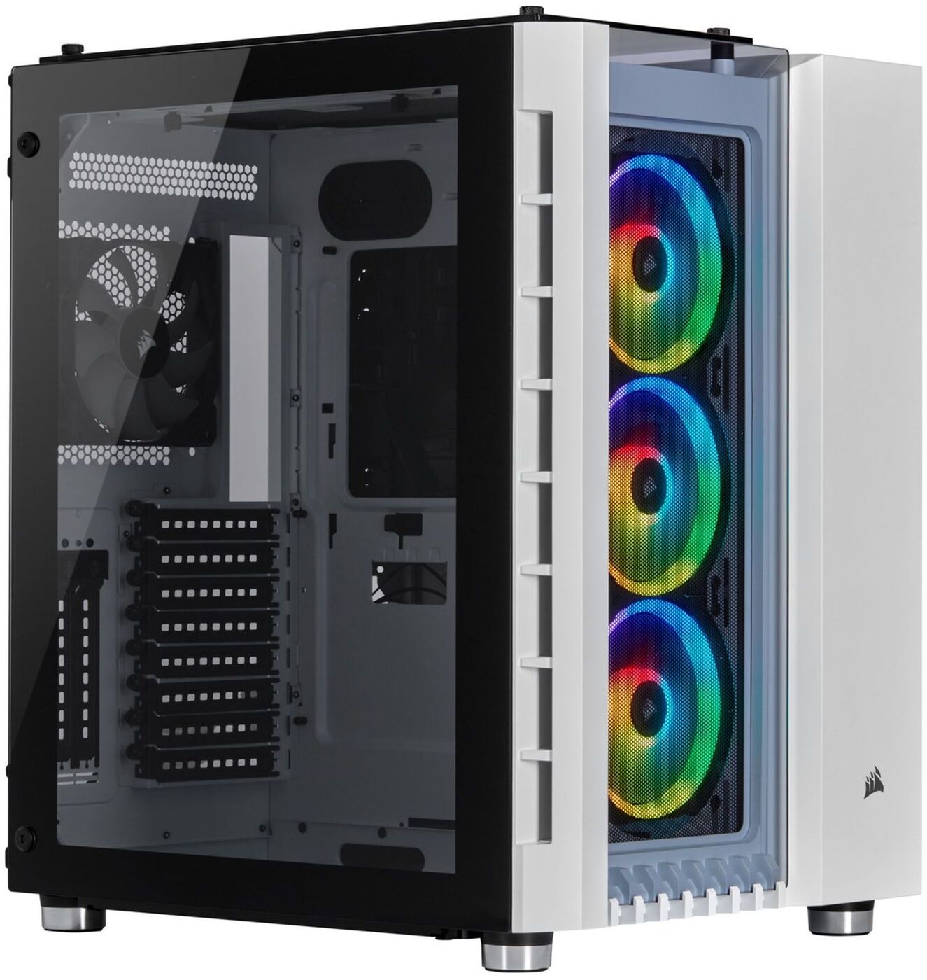 фото Компьютерный корпус Corsair Crystal Series 680X RGB CC-9011169-WW Mid-Tower, Tempered Glass Smart Case — White, CC-9011169-WW