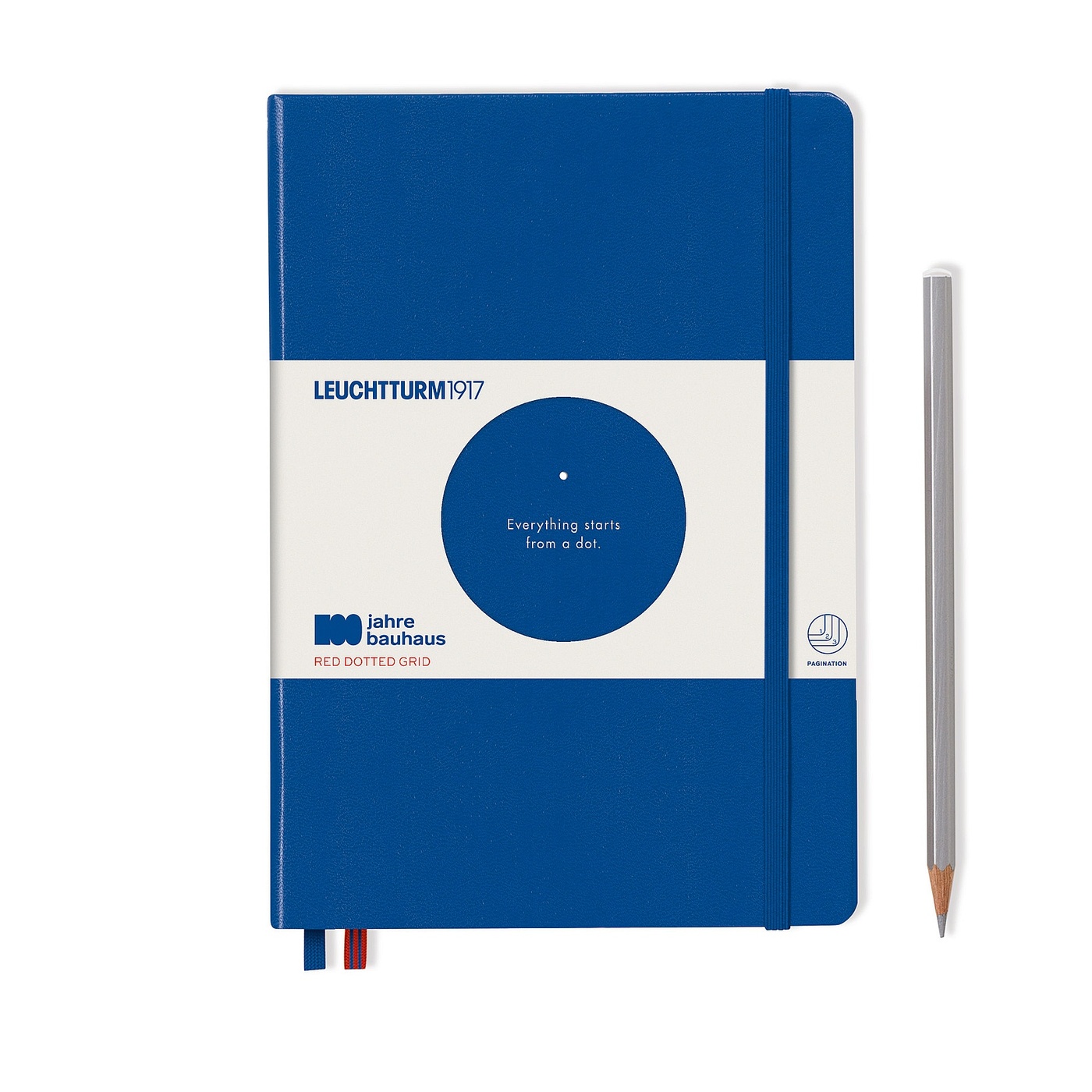 Bauhaus 100. Эмблема Leuchtturm. Блокнот leuchtturm1917 359618 (Королевский синий) a5, 124 листа.