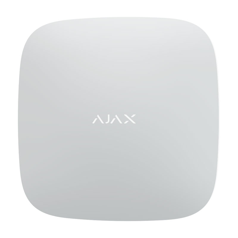 Ajax Hub 2 (white), интеллектуальная централь системы безопасности с поддержкой датчиков с фотофиксацией