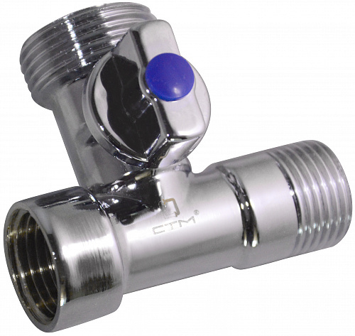 Характеристики Кран шаровый для бытовых приборов СТМ 1/2\"x3/4\"x1/2 ...