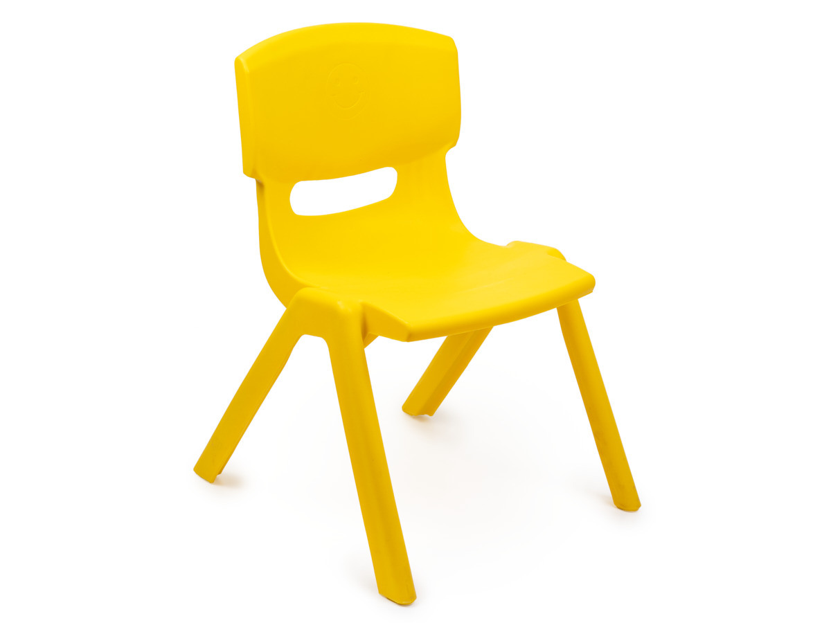 стул ребенка бледно желтый стул